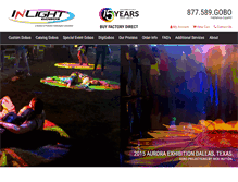 Tablet Screenshot of inlightgobos.com